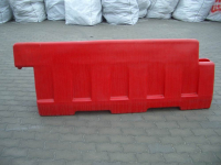 Műanyag terelőfal, 2 m, piros