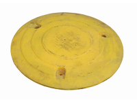 Sebességcsökkentő küszöb, kör, sárga, 500x70 mm