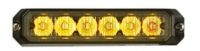 Kiegészítő villogó, 12/24 V, MS 6 LED